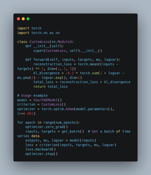 Image for Custom Loss Function
