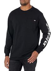 Dickies Long Sleeve Wordmark Graphic T-Shirt, Knit Black, XL