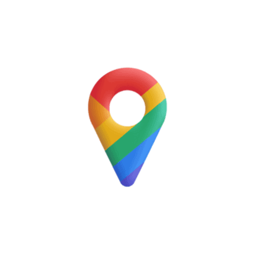 A location 3d icon logo on transparent background png