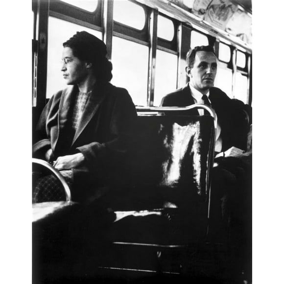 Rosa Parks sitting on a Public Vehicle Photo Print (8 x 10)
