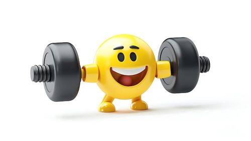 Photo emoji in exercise moood