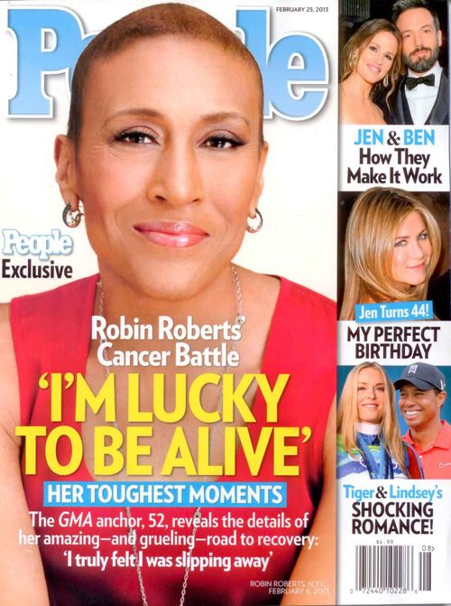 the cover of people magazine featuring robin roberts
