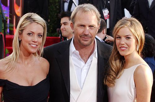 Christine Baumgartner, Kevin Costner and daughter, Lily Costner