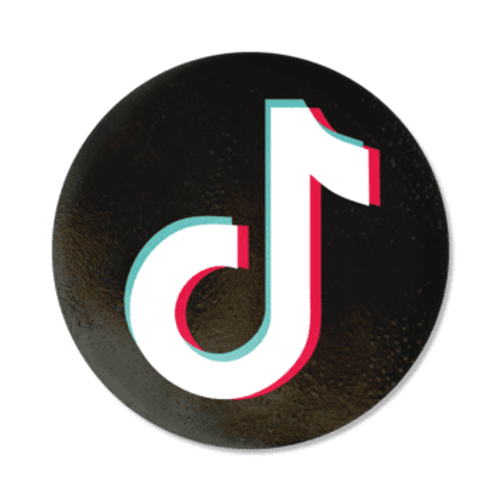 un botón con el palabra Tik Tok en eso png