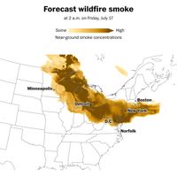 Wildfire smoke will worsen in the Northeast and Mid-Atlantic through Friday - The Washington Post