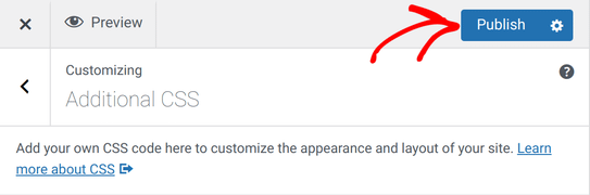 Publish additional CSS