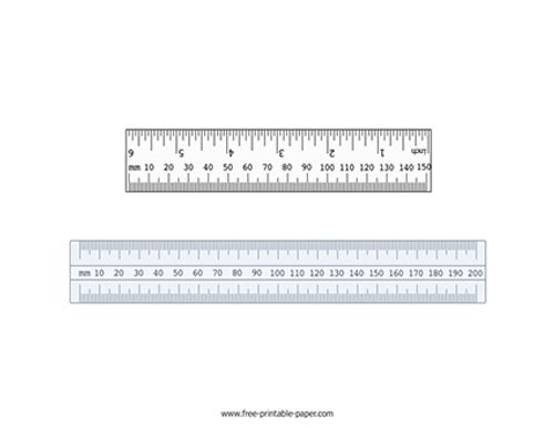 MM Ruler Actual Size
