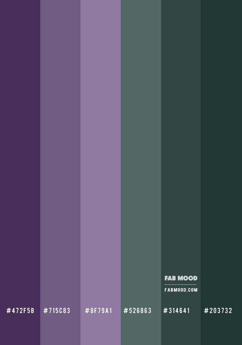 the color purple and green is shown in this image, it appears to be different shades