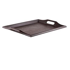 G.E.T. RST-1815-1-M Coffee Table / Ottoman Tray with Handles, 19" x 14.25", Mahogany