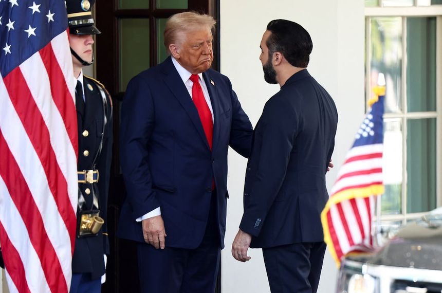 El Salvador's President Bukele meets with U.S. President Trump in Washington
