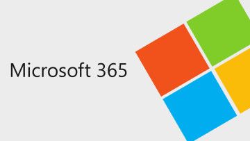 Microsoft 365 written next to the Microsoft logo