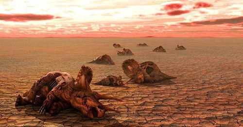 The extinction of dinosaurs