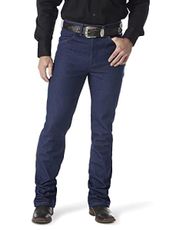 Wrangler Mens Cowboy Cut Slim Fit Traditional Boot Jeans, Navy, 32W x 32L US