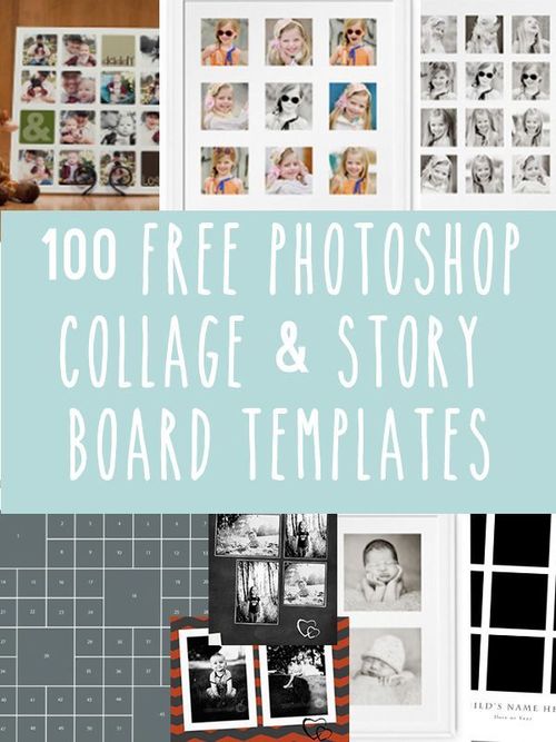 collage and story board templates for photoshopped with the text, 100 free photoshop collage and story board templates