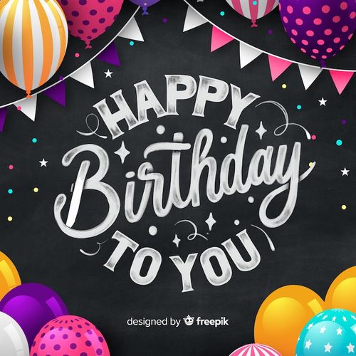 Free Vector happy birthday lettering