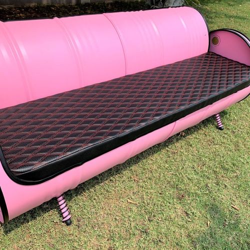 Seat cushion “Joy” for oil barrel sofa / oil drum furniture / lounge furniture bench chair couch retro vintage loft upcycling