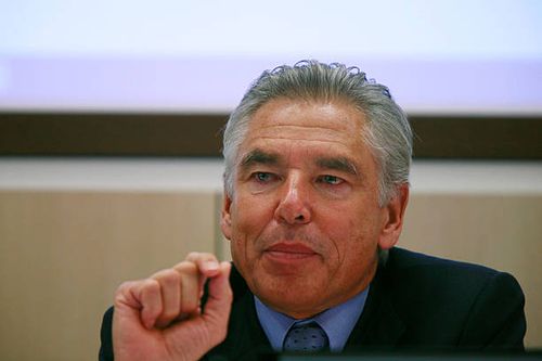 Peter Brabeck-Letmathe, Nestle SA chief executive officer speaks at a news conference in Vevey, Switzerland, Thursday, February 23, 2006. Nestle SA,...