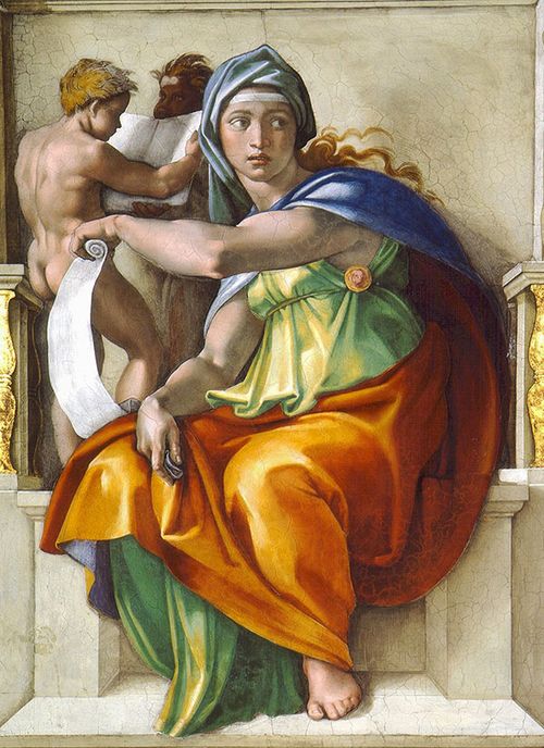 Michelangelo - The Sibyl of Delphi (1509)