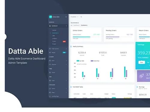 Datta Able Ecomerce Dashboard Admin Template admin admin dashboard admin dashboard design admin dashboard template admin design admin panel admin template admin theme branding ecommerce ecommerce design react reactjs sass ui ui ux design ui ux