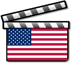 United States film clapperboard