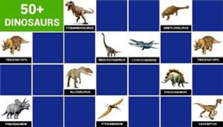 Matching game - Dinosaurs names