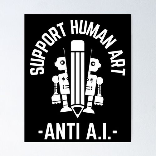Item preview, Anti Ai.Funny Anti Artificial Intelligence designed and sold by aussieexplore.