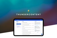 Thundercontent - Generate SEO-friendly content | AppSumo