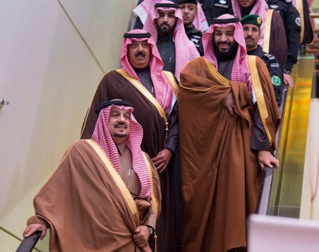 Mohammed bin Salman e Príncipe Miteb bin Abdullah