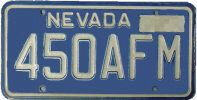 1975 nevada license plate