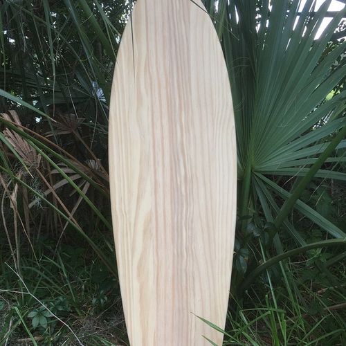 Surfboard Bar tops, Tiki Bar top, Unfinished Blank Surfboard for DIY projects, Wood Surfboard Table top, Surf Decor, Beach Decor