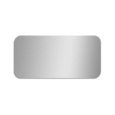Glossy Gallery Rectangle Shatterproof Acrylic Safety Mirror with Rounded Corners - 12in x 24in