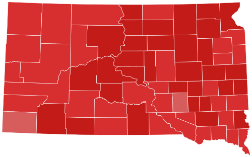2026 south dakota s at large congressional district republican primary election results by county map