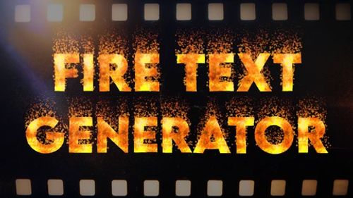 Animated Fire Text Generator