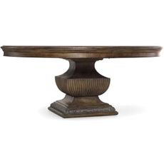 Dining Room Rhapsody 72" Round Wood Pedestal Dining Table in Walnut by Hooker