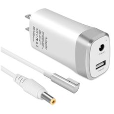 HJTPOWER 45W 60W Mini Charger Compatible with Mac Book Air 11/13 inch, Magnetic 1st-Gen L Type Connector, Portable Travel Replacement USB Adapter A1374 A1244 A1370 A1369 A1377 A1237 (Before Mid 2012)