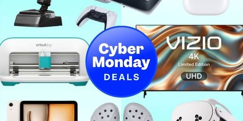 a collage of products for walmart' black friday sale in front of a light blue gradient background