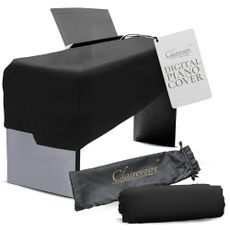 Digital Piano Cover for Yamaha - Piano Keyboard for P143, P225, P223, P145, P143, P125a, P125, P115, P105, P71, P45, Kawai ES120, PX150, Roland F-20 & More, Keyboard Cover, Black, Leatherette
