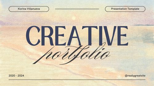 Cream and Beige Gradient Creative Portfolio Presentation