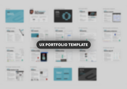 The School of UX, Designer's portfolio template example