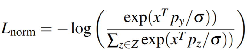 normalized_softmax_loss_equation