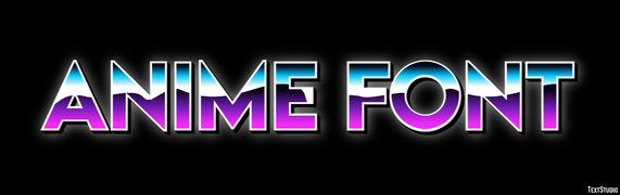 Anime Font Text effect