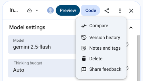“比较提示”页面概览
