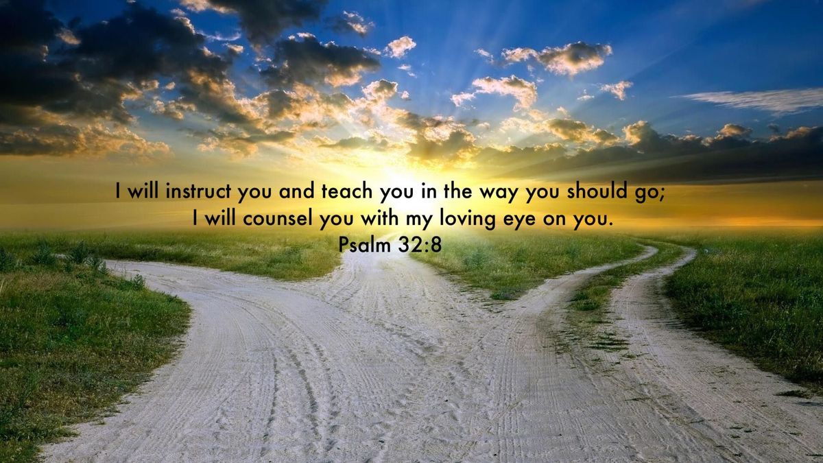 Psalm 32:8 | Decisions determine destiny, Abraham hicks quotes, Bible promises