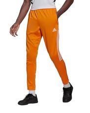 adidas Mens Tiro 21 Track Pants, Orange/White, X-Small