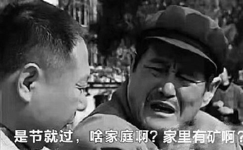是节就过,啥家庭啊?家里有矿啊 《是节就过，啥家庭啊？家里有矿啊？》经典影视台词表情包