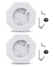 Vertical Siding Lamp Octagon Mounting Kit with Built-in Elecrical Box for Outdoor Smooth Lap, Vinyl Mounting Blocks