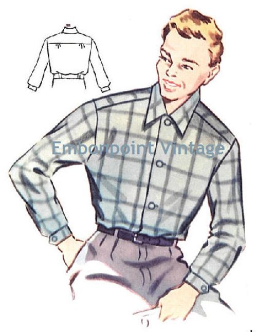 1950s Men’s Clothing 1950s Mens Shirt Pattern - PDF - Pattern No 183 DennisPlus Size (or any size) Vintage 1950s Mens Shirt Pattern - PDF - Pattern No 183 Dennis $4.97 AT vintagedancer.com