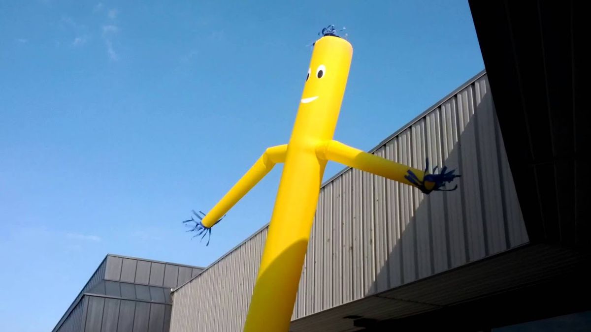 artistic representation of Zakarie as an inflatable man