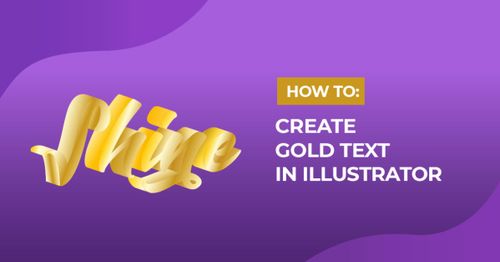 Golden Text in Illustrator
