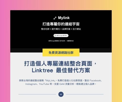 MyLink：打造個人專屬連結整合頁面，Linktree 最佳替代方案